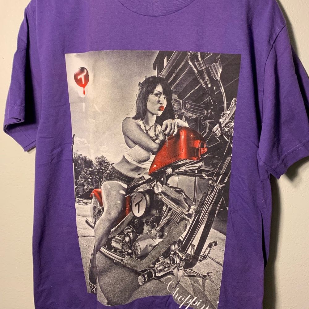 Two in the shirt. New. Fitted tee
